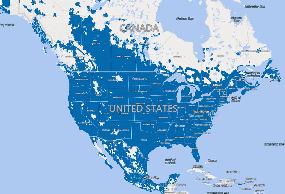 Coverage Map Coverage Map